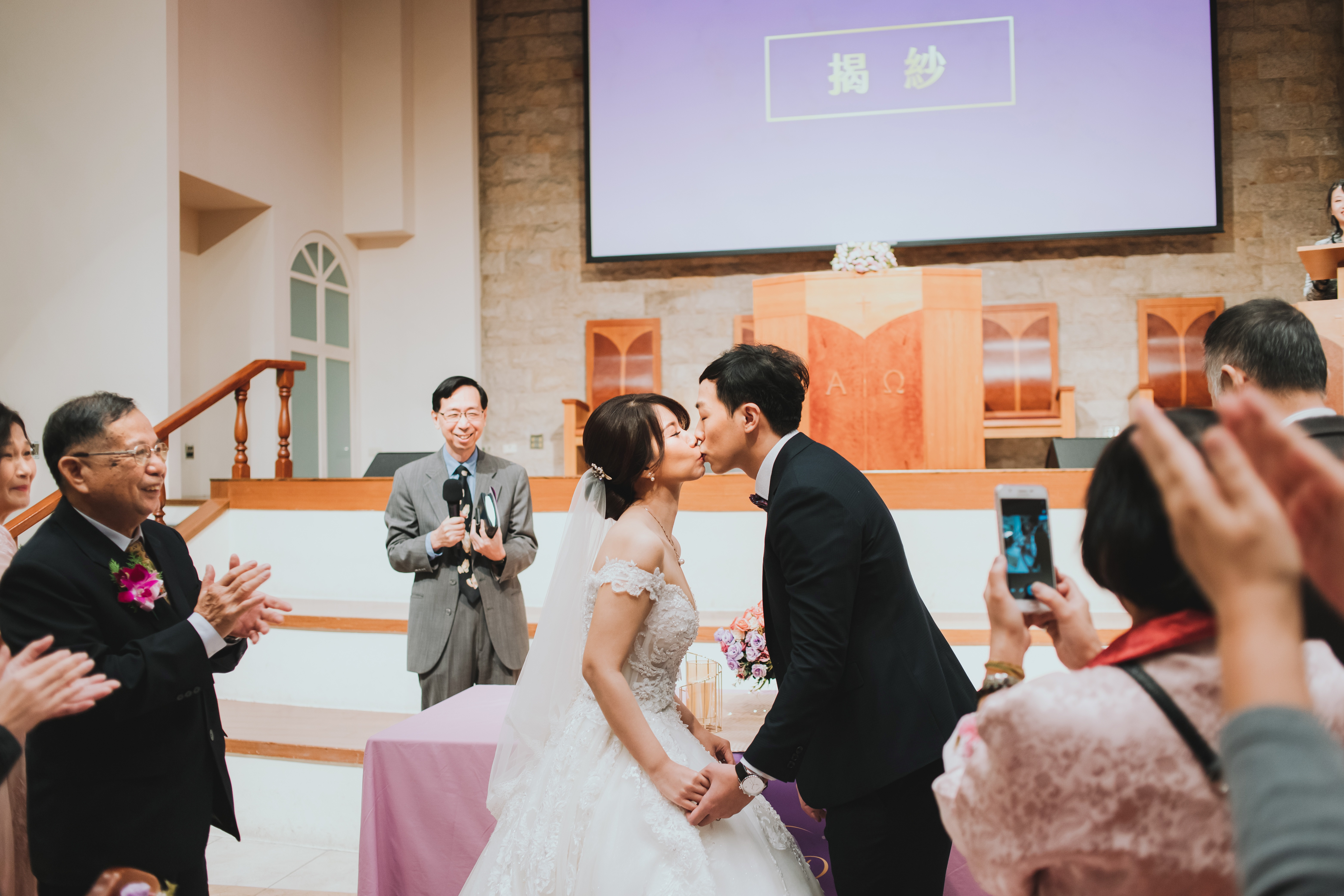 【婚禮攝影】揭紗結婚誓言與交換婚戒